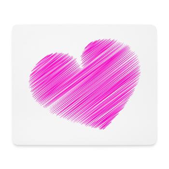 SAINT VALENTIN. EVJF. JE T'AIME. I LOVE YOU. AMOUR - Tapis de souris (format paysage) - blanc - Devant