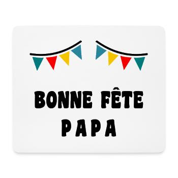 HAPPY FATHER'S DAY. DAD. FATHER'S DAY. FATHER - Mouse Pad (horizontal) - white - Front