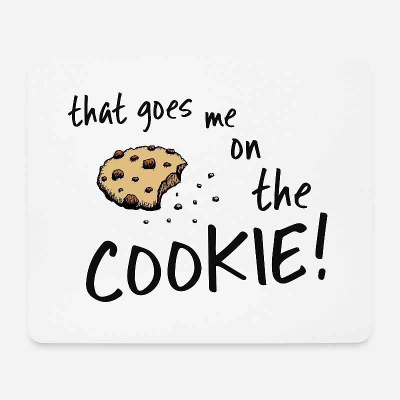 das geht mir auf den keks cookie monster dinglish - Mousepad (Querformat) - Weiß