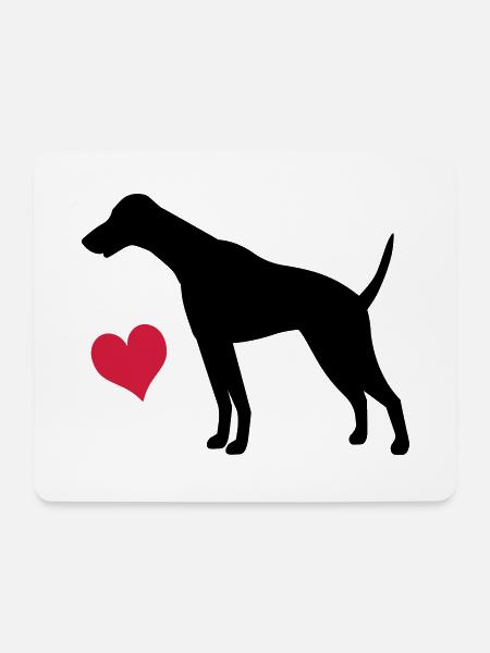 doberman - Mouse Pad (horizontal) - white