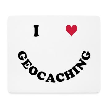 Geocaching - Mousepad (Querformat) - Weiß - Vorne