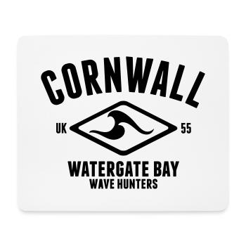 CORNWALL WATERGATE BAY SURF DESIGN - Mouse Pad (horizontal) - white - Front