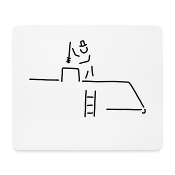 schornsteinfeger - Mousepad (Querformat) - Weiß - Vorne