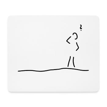 zweifel ratlosigkeit vergesslich - Mousepad (Querformat) - Weiß - Vorne