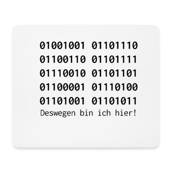 Informatik - Mousepad (Querformat) - Weiß - Vorne
