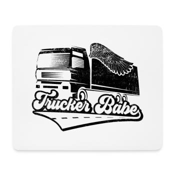 Camionneur Camionneur Babe Camion Chauffeur - Tapis de souris (format paysage) - blanc - Devant