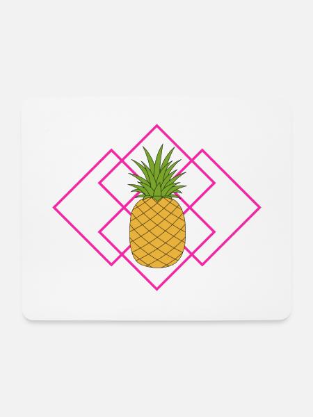 Ananas - Mousepad (Querformat) - Weiß