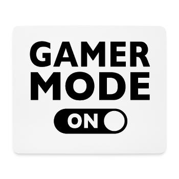Gamer - Mode de jeu activé - Tapis de souris (format paysage) - blanc - Devant