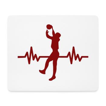 Haertbeat Basketball - États-Unis - Sports d’équipe - Cerceaux - Tapis de souris (format paysage) - blanc - Devant