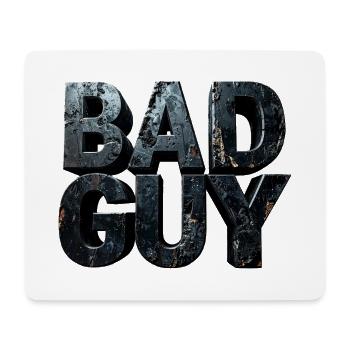 Bad Guy – Dunkle monumentale Buchstaben Skulptur - Mousepad (Querformat) - Weiß - Vorne