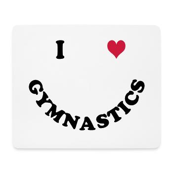 Gymnastique - Tapis de souris (format paysage) - blanc - Devant