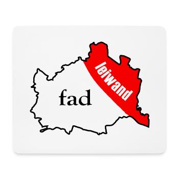 Transdanubien ist cool, Shirt für Ost-Wiener - Mousepad (Querformat) - Weiß - Vorne