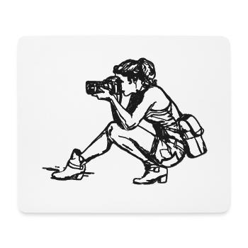 photographer - Mouse Pad (horizontal) - white - Front