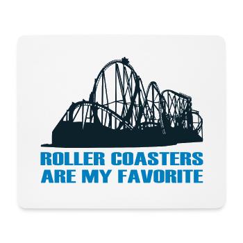 Achterbahn Freizeitpark Favorit Fan Liebe Geschenk - Mousepad (Querformat) - Weiß - Vorne