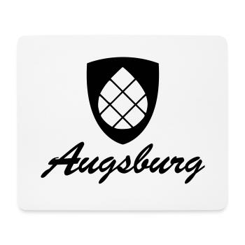 Augsburg Zirbelnuss Armoiries Noir - Tapis de souris (format paysage) - blanc - Devant