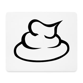 shit trace 15 - Mouse Pad (horizontal) - white - Front