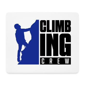 climbing crew - Mouse Pad (horizontal) - white - Front