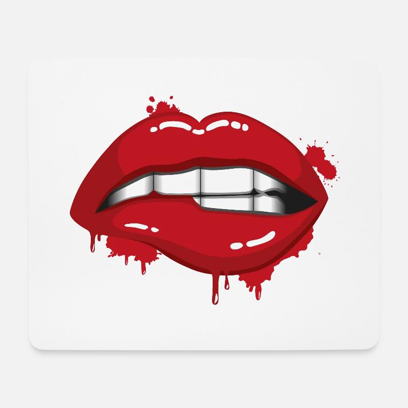 Lips - Mouse Pad (horizontal) - white