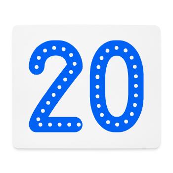 20. 20 YEARS. 20th ANNIVERSARY. 20TH ANNIVERSARY. - Mouse Pad (horizontal) - white - Front