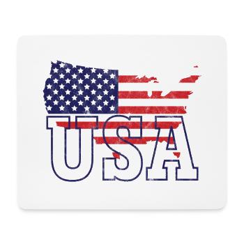 USA map - Mouse Pad (horizontal) - white - Front