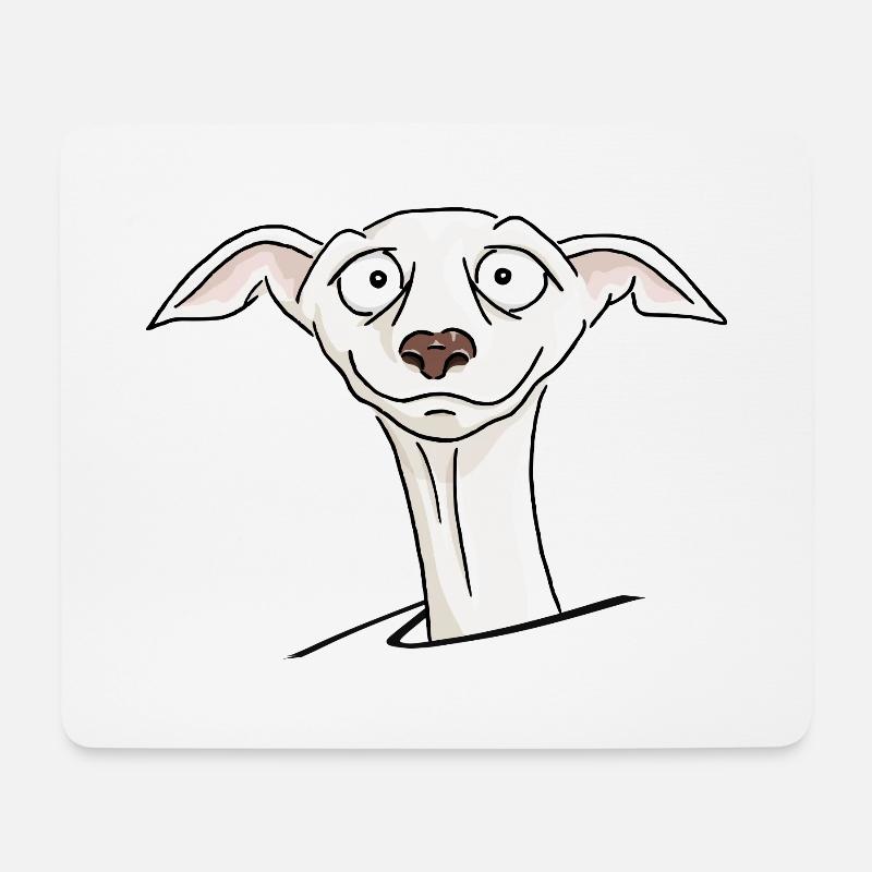 Windhund Galgo Español Hund Hundehalter Geschenk - Mousepad (Querformat) - Weiß