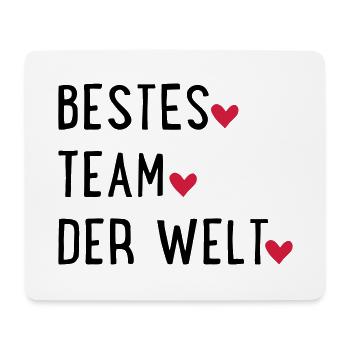 Bestes Team der Welt - Mousepad (Querformat) - Weiß - Vorne