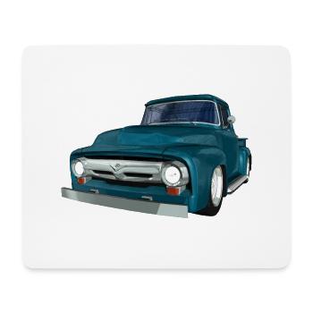 Classic Car, Pick-up, V8, Vintage - Mousepad (Querformat) - Weiß - Vorne