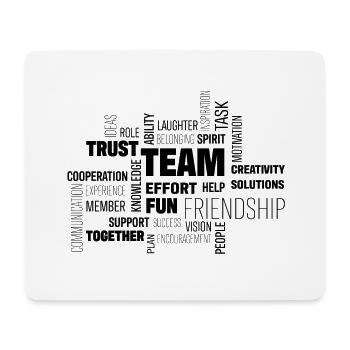 Team - Mousepad (Querformat) - Weiß - Vorne