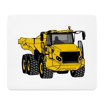 Dump Truck - Tipper Truck - Truck - Truck - Mouse Pad (horizontal) - white - Front