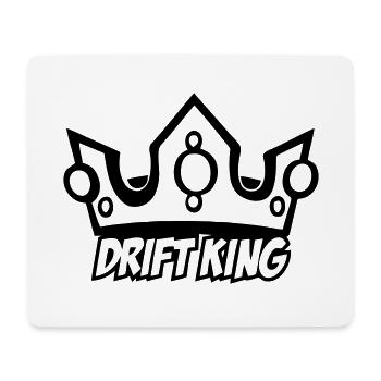 Drift Crown Cool motif for drifters - Mouse Pad (horizontal) - white - Front
