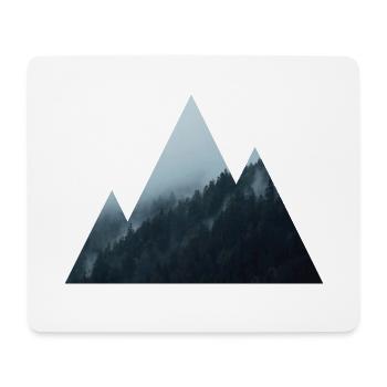 Gebirge - Mousepad (Querformat) - Weiß - Vorne