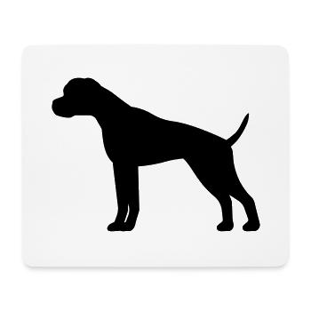 Boxer - Mousepad (Querformat) - Weiß - Vorne