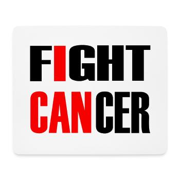 Fight Cancer 1- fight against cancer - Mouse Pad (horizontal) - white - Front