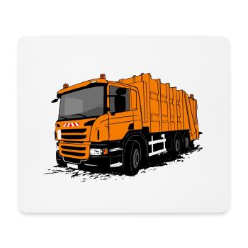Garbage truck - garbage truck - Mouse Pad (horizontal) - white - Front