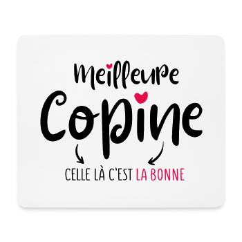 Meilleure copine Cadeau Petite amie humour couple - Tapis de souris (format paysage) - blanc - Devant