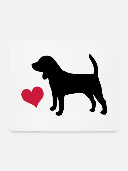 Beagle - Mouse Pad (horizontal) - white