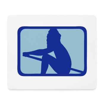 aviron - Tapis de souris (format paysage) - blanc - Devant