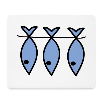 SARDINE. FISH. APRIL FOOL. EASTER. SEA - Mouse Pad (horizontal) - white - Front