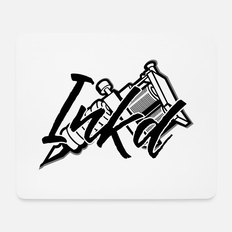 Tattoomaschine inkd - Mousepad (Querformat) - Weiß