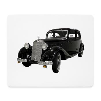VIEILLE VOITURE / VÉHICULE CLASSIQUE - Tapis de souris (format paysage) - blanc - Devant