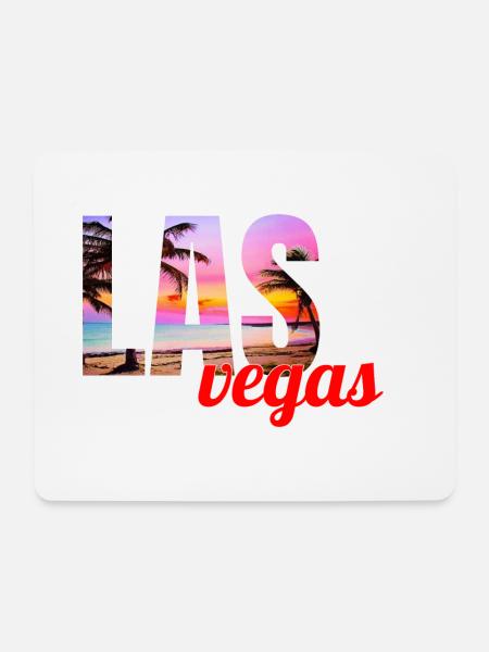 las vegas - Mouse Pad (horizontal) - white