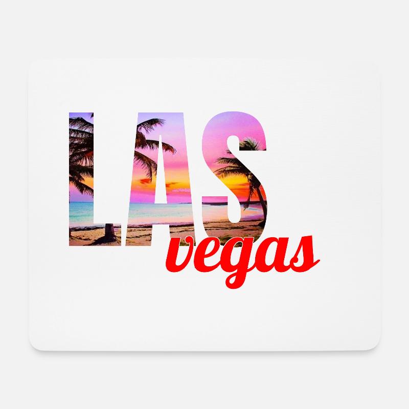 las vegas - Mousepad (Querformat) - Weiß