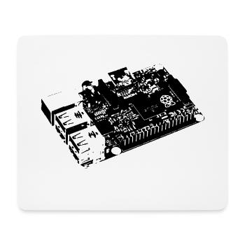 DIY - Raspberry Pi - Linux - Mouse Pad (horizontal) - white - Front