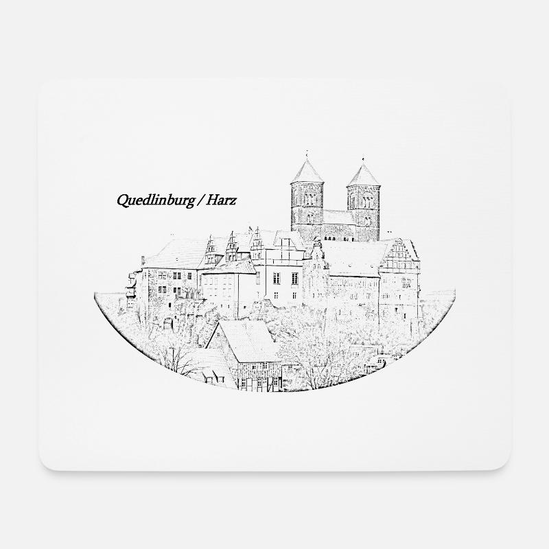 Quedlinburg Harz 3 - Mousepad (Querformat) - Weiß