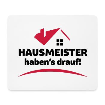 Hausmeister - Mousepad (Querformat) - Weiß - Vorne