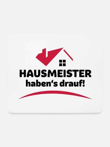 Hausmeister - Mousepad (Querformat) - Weiß
