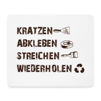 Lackierer Shirt · Anstreicher · Beruf Geschenk - Mousepad (Querformat) - Weiß - Vorne