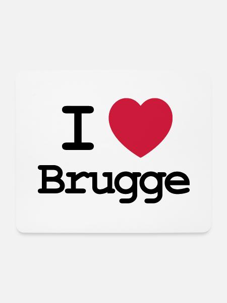 Ich liebe Brügge - Mousepad (Querformat) - Weiß