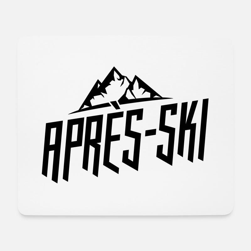 apres ski team - Mousepad (Querformat) - Weiß