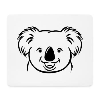 Koala - Mousepad (Querformat) - Weiß - Vorne